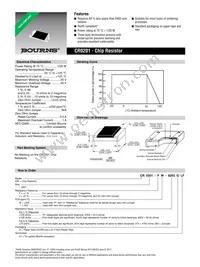 CR0201-FW-9092GLF Datasheet Cover