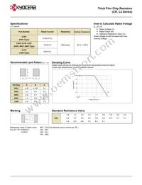 CR10-1962F-T Datasheet Page 2