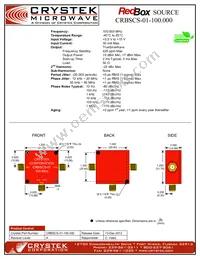 CRBSCS-01-100.000 Datasheet Cover