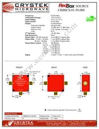 CRBSCS-01-50.000 Datasheet Cover