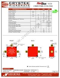 CRBV55BE-2130-2360 Datasheet Cover