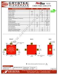 CRBV55BE-2200-2570 Datasheet Cover