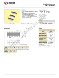 CRC3A4E84R5FT Datasheet Page 3
