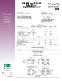 CS-018-114.285MHZ Datasheet Cover