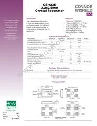 CS-023E-114.285M Datasheet Cover