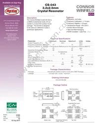 CS-043-048.0M Datasheet Cover