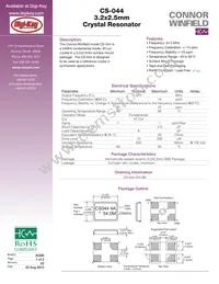 CS-044-054.0M Datasheet Cover