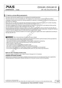 CS10.241-S1 Datasheet Page 4