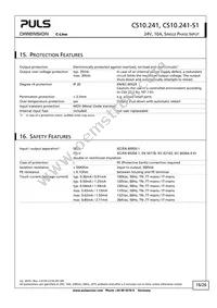 CS10.241-S1 Datasheet Page 16