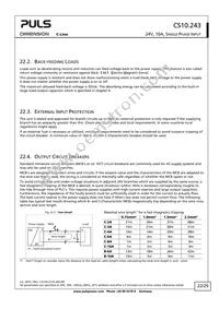 CS10.243 Datasheet Page 22