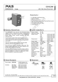 CS10.244 Datasheet Cover