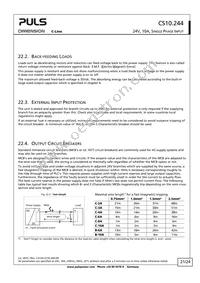 CS10.244 Datasheet Page 21