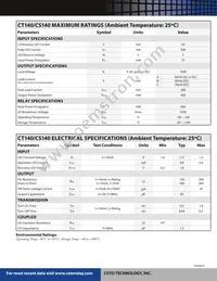 CS140 Datasheet Page 2