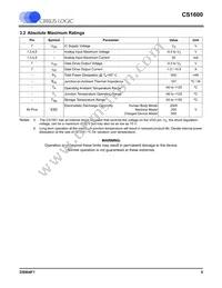 CS1600-FSZ Datasheet Page 5