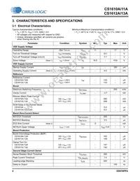 CS1610A-FSZR Datasheet Page 4