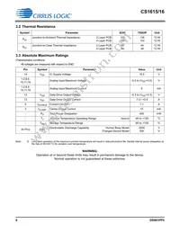 CS1616-FZZR Datasheet Page 6