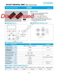 CS20 19.440MABJ-UT Datasheet Cover