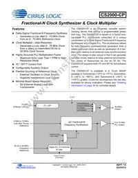 CS2000CP-EZZ Datasheet Cover