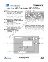 CS2000P-DZZ Datasheet Cover