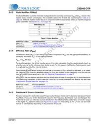 CS2000P-DZZ Datasheet Page 15