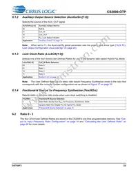 CS2000P-DZZ Datasheet Page 23