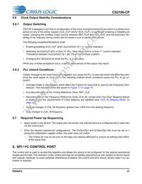 CS2100CP-EZZ Datasheet Page 21