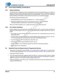 CS2100P-DZZ Datasheet Page 19