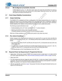 CS2200P-DZZ Datasheet Page 15