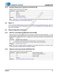 CS2200P-DZZ Datasheet Page 17