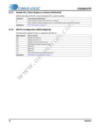 CS2200P-DZZ Datasheet Page 18
