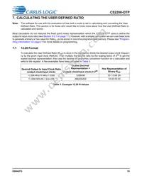 CS2200P-DZZ Datasheet Page 19