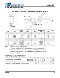 CS2200P-DZZ Datasheet Page 21