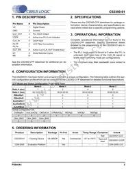 CS230001-CZZ Datasheet Page 2