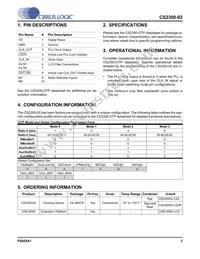 CS230002-CZZR Datasheet Page 2