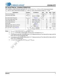 CS2300P-DZZ Datasheet Page 7