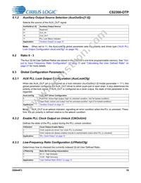 CS2300P-DZZ Datasheet Page 19