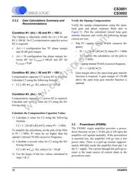 CS3001-ISZR Datasheet Page 12