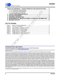 CS3003-FSZR Datasheet Page 2