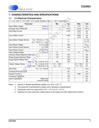 CS3003-FSZR Datasheet Page 3
