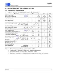CS3004-FSZ Datasheet Page 3