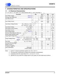 CS3013-FSZR Datasheet Page 3