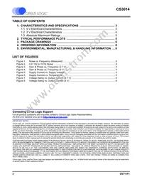 CS3014-FSZ Datasheet Page 2