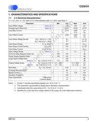 CS3014-FSZ Datasheet Page 3