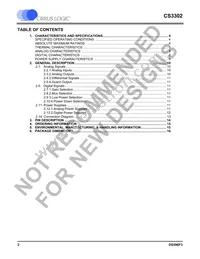 CS3302-ISZR Datasheet Page 2