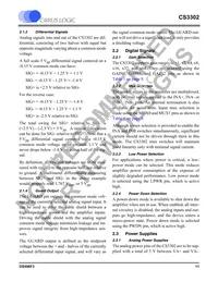 CS3302-ISZR Datasheet Page 11