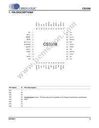 CS3308-CQZR Datasheet Page 5