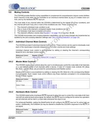 CS3308-CQZR Datasheet Page 21