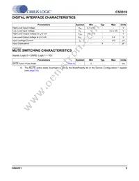CS3318-CQZR Datasheet Page 9