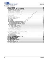 CS3511-CNZ Datasheet Page 2