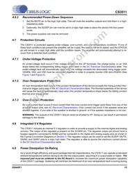 CS3511-CNZ Datasheet Page 15